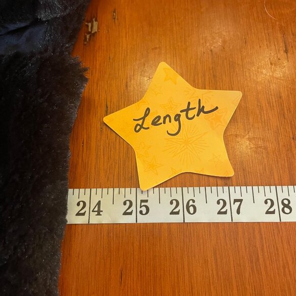 Apt. 9 Black Faux Fur Zip up Vest Medium warm fall winter sleeveless jacket Y2K - Picture 2 of 8